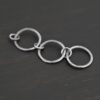 Elliot Hammered Bracelet Extension - oxidized shown on dark background