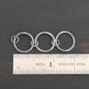 Elliot Hammered Bracelet Extension - oxidized large shown by ruler