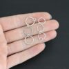 Elliot Hammered Bracelet Extension - shiny shown in hand
