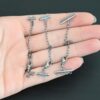 Matthew multistrand clasp - oxidized shown in hand