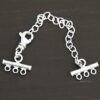 Matthew multistrand clasp - shiny 3 strand shown on dark background