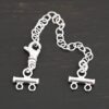 Matthew multistrand clasp - shiny 2 strand shown on dark background