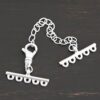 Myles multistrand clasp - shiny 5 strand shown on dark background