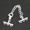 Myles multistrand clasp - shiny 3 strand shown on dark background