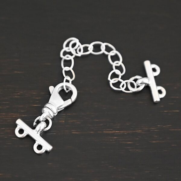 Myles multistrand clasp - shiny 2 strand shown on dark background