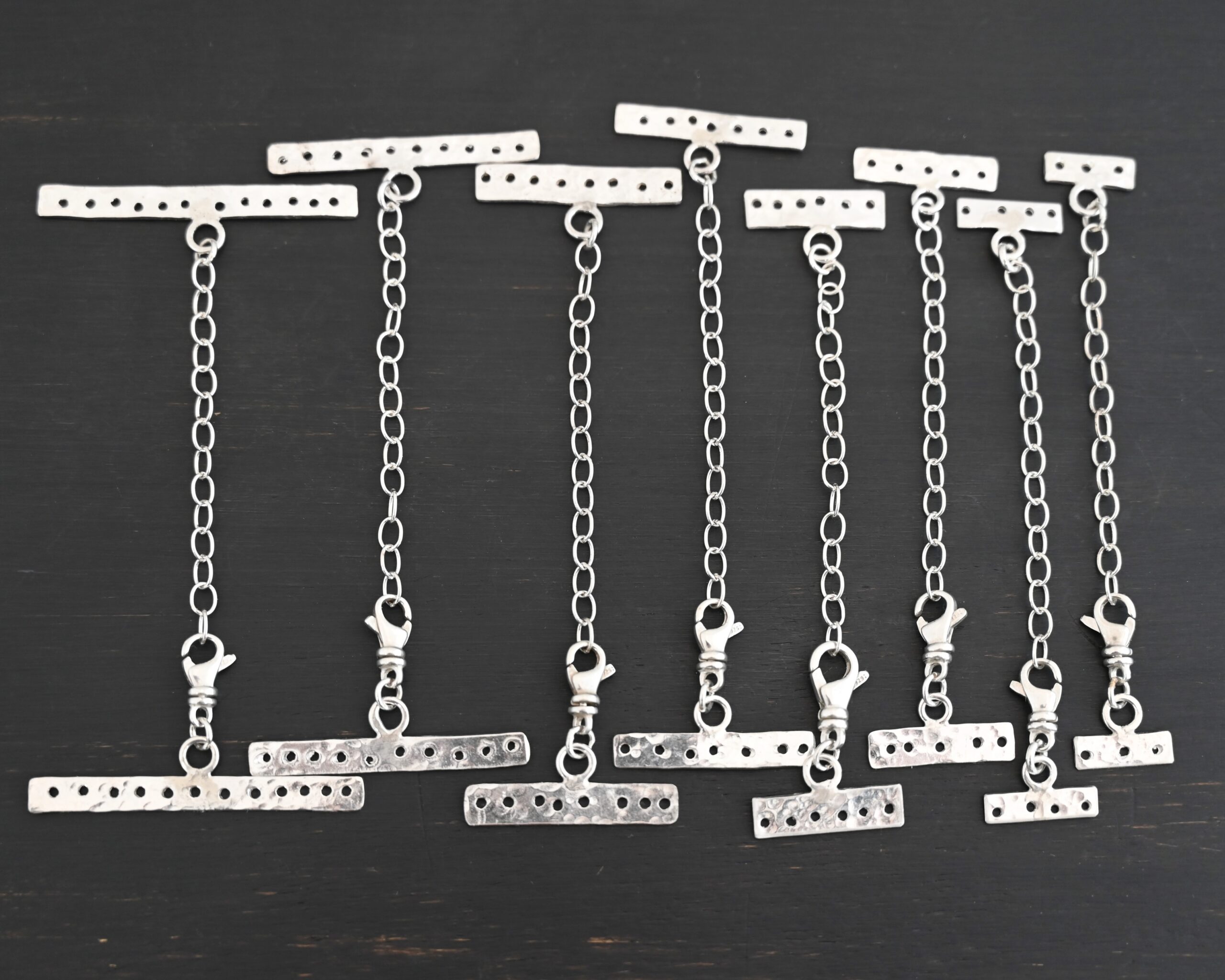 Mason multi strand clasp - shiny shown on dark background