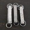 Hank Hook Clasp - oxidized shown on dark background