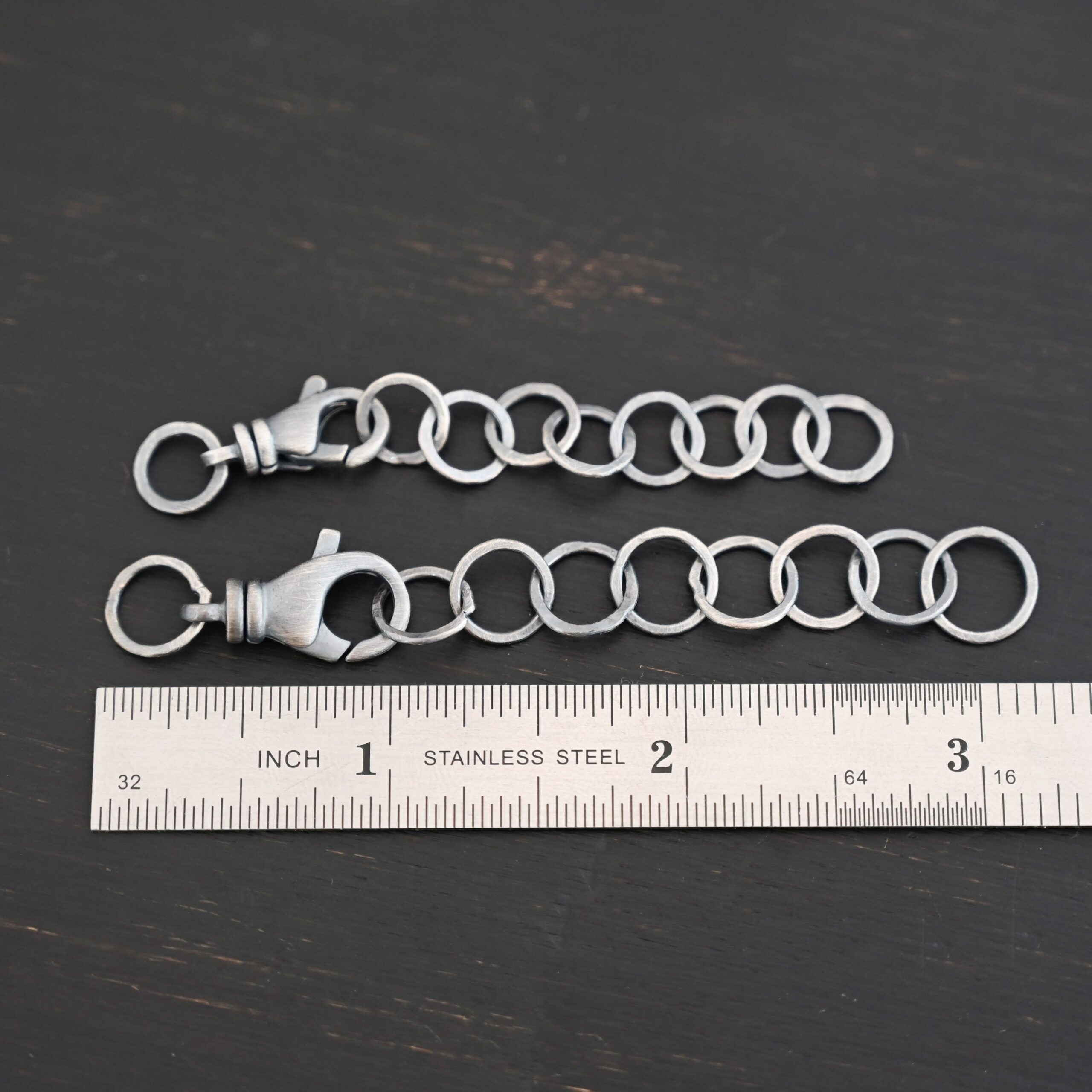 Eddie Extension - oxidized shown by ruler