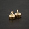 Mae 14k GF Round Disc Magnetic Clasp shown on dark background