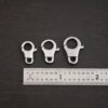Levi Stainless Steel Lobster Claw shown by ruler