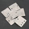 Hammered Square - shiny shown in dark background