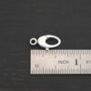 Sunny Swivel Lobster Claw clasp - shiny shown by ruler