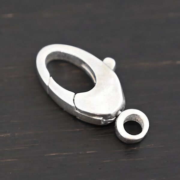 Sunny Swivel Lobster Claw clasp - shiny shown on dark background
