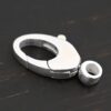 Sunny Swivel Lobster Claw clasp - shiny shown on dark background