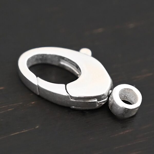 Sunny Swivel Lobster Claw clasp - shiny shown on dark background