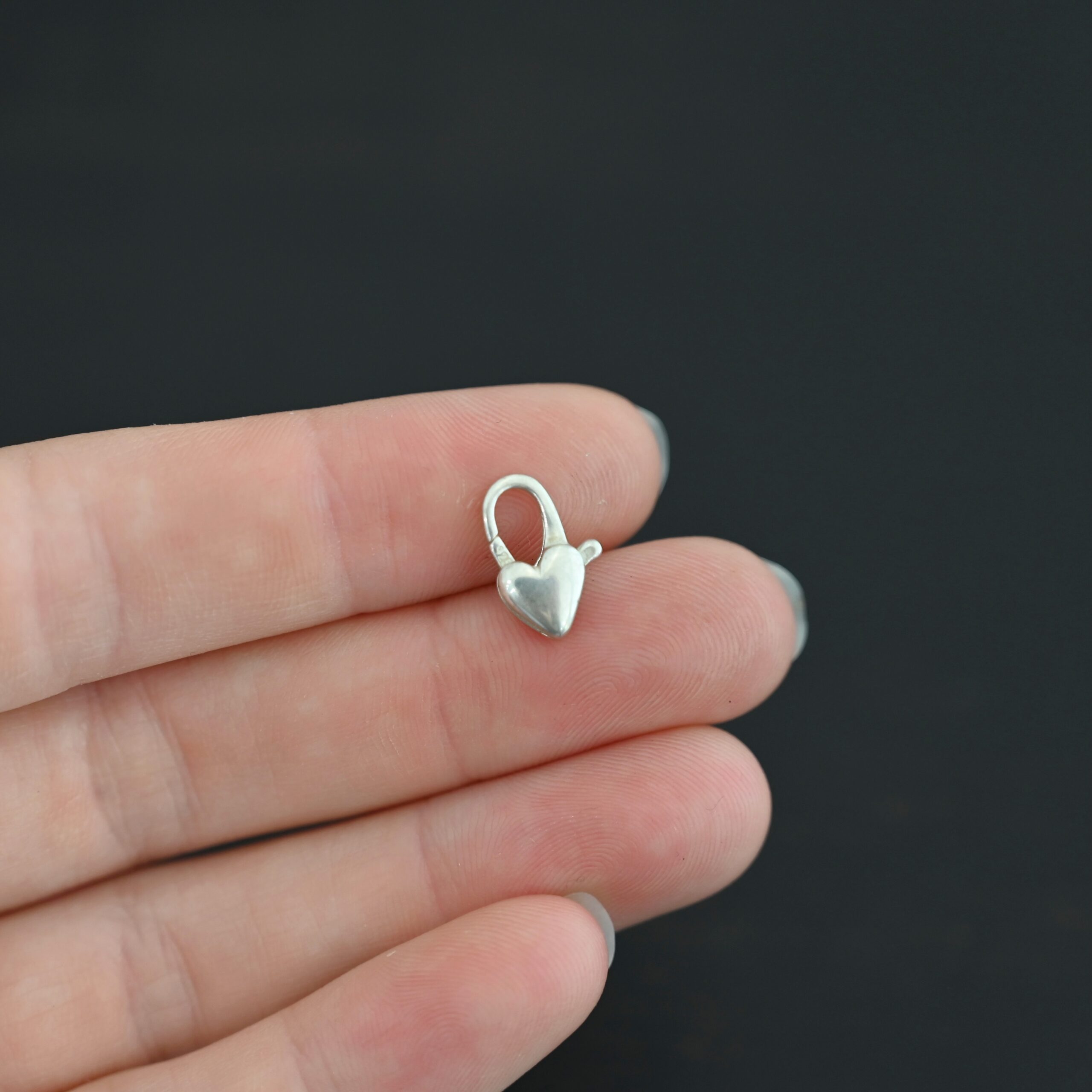 Harper Heart Lobster - shiny shown in hand