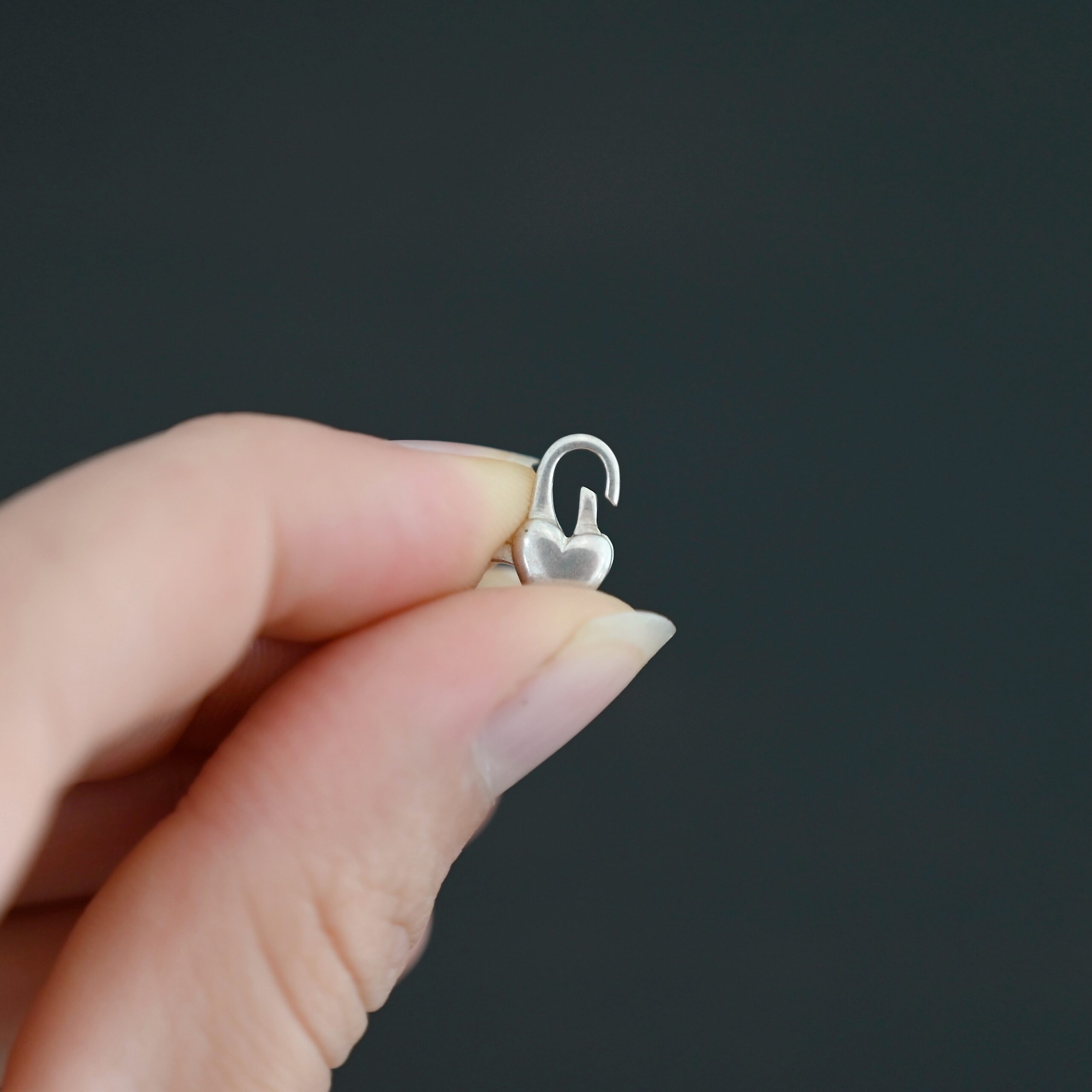 Harper Heart Lobster - shiny shown in hand