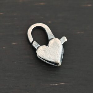 Sterling Silver Heart Lobster Claw Clasp – Harper
