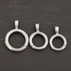 Piper Pendant Holder - oxidized shown on dark background