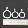 Piper Pendant Holder - shiny shown by ruler
