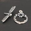 Dragonfly Toggle Clasp shown on dark background