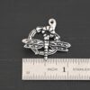 Dragonfly Toggle Clasp shown by ruler