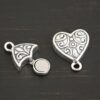 Magnetic Heart Clasp shown on dark background