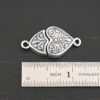 Magnetic Heart Clasp shown by ruler