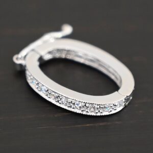 CZ Sterling Silver Enhancer Clasp – Ellie
