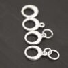 Pearl Push Clasp - small shiny shown on dark background