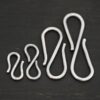 Simon S Clasp - oxidized shown on dark background