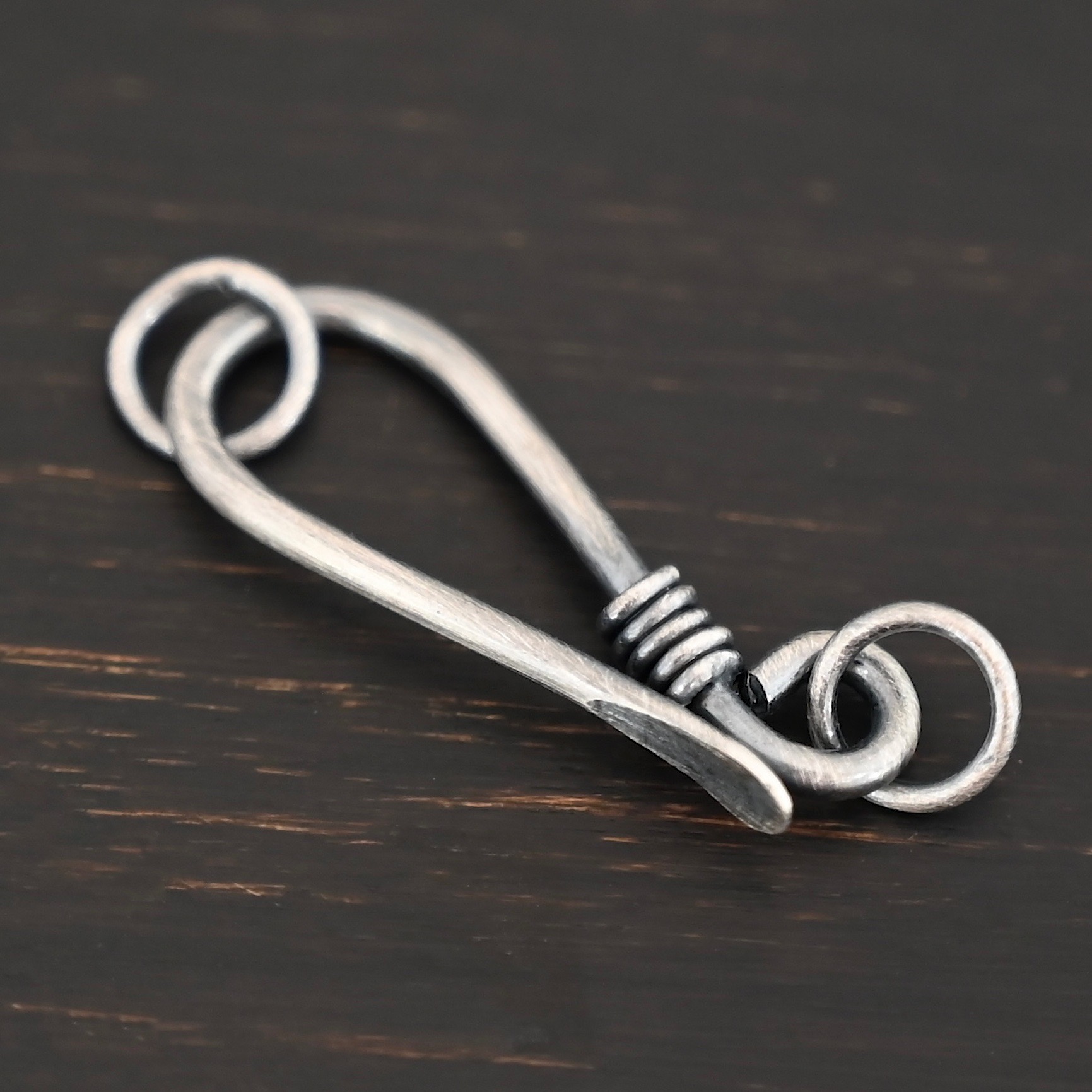 Hannah Clasp - oxidized Hannah Clasp - oxidized shown on dark background