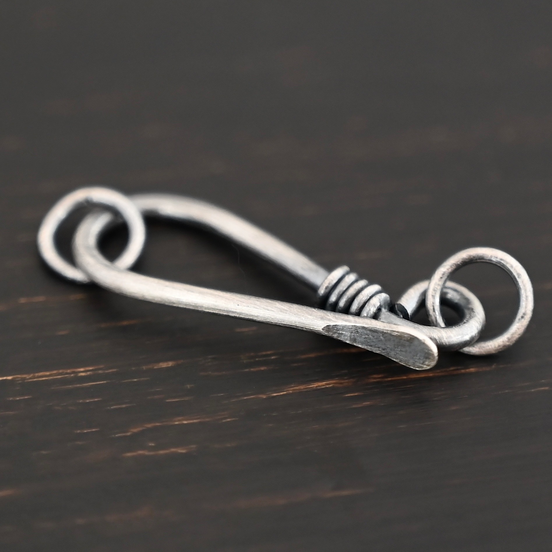 Hannah Clasp - oxidized Hannah Clasp - oxidized shown on dark background