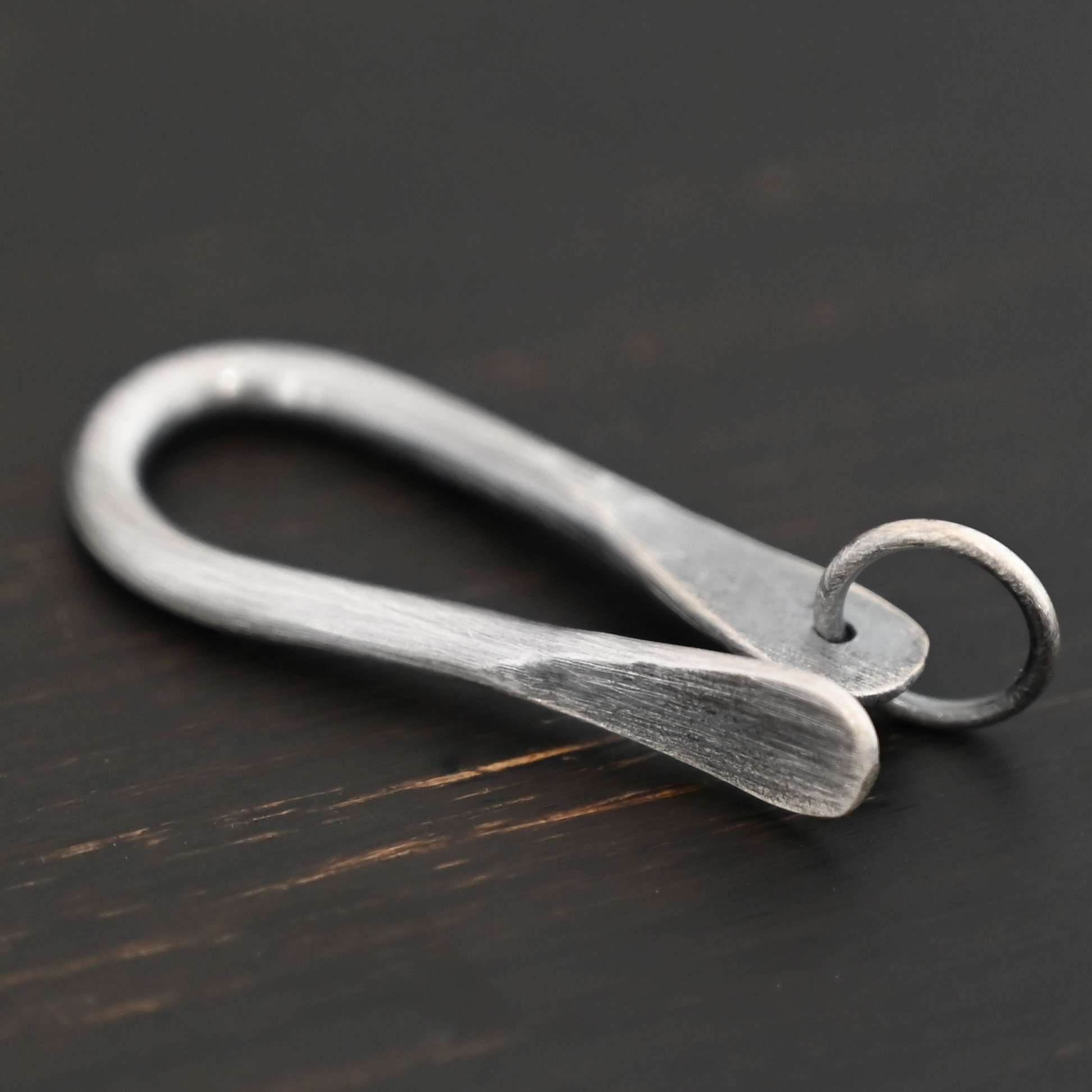 Harrison Hook Clasp - oxidized Harrison Hook Clasp - oxidized shown on dark background