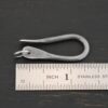 Harrison Hook Clasp - oxidized shown by ruler