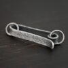 Hudson Hook Clasp - oxidized shown on dark background