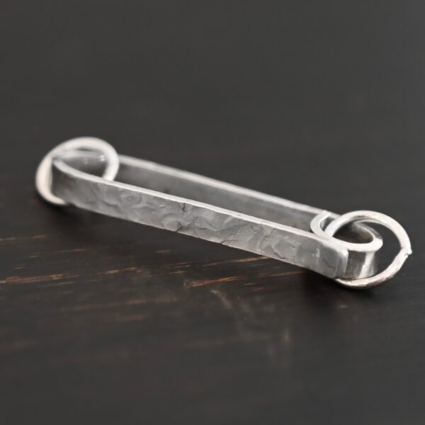 Hudson Hook Clasp - shiny shown on dark background
