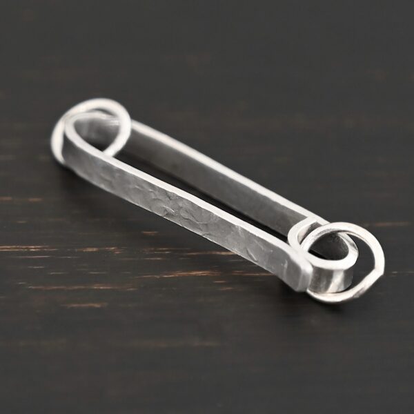 Hudson Hook Clasp - shiny shown on dark background