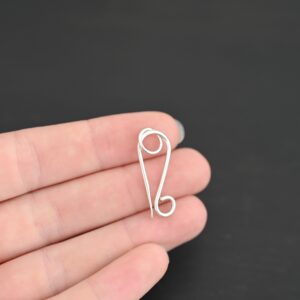 Sterling Silver Hook Clasp – Hillary