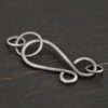 Harmony Hook Clasp - oxidized shown on dark background