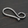 Hendrix Hook Clasp - oxidized shown on dark background