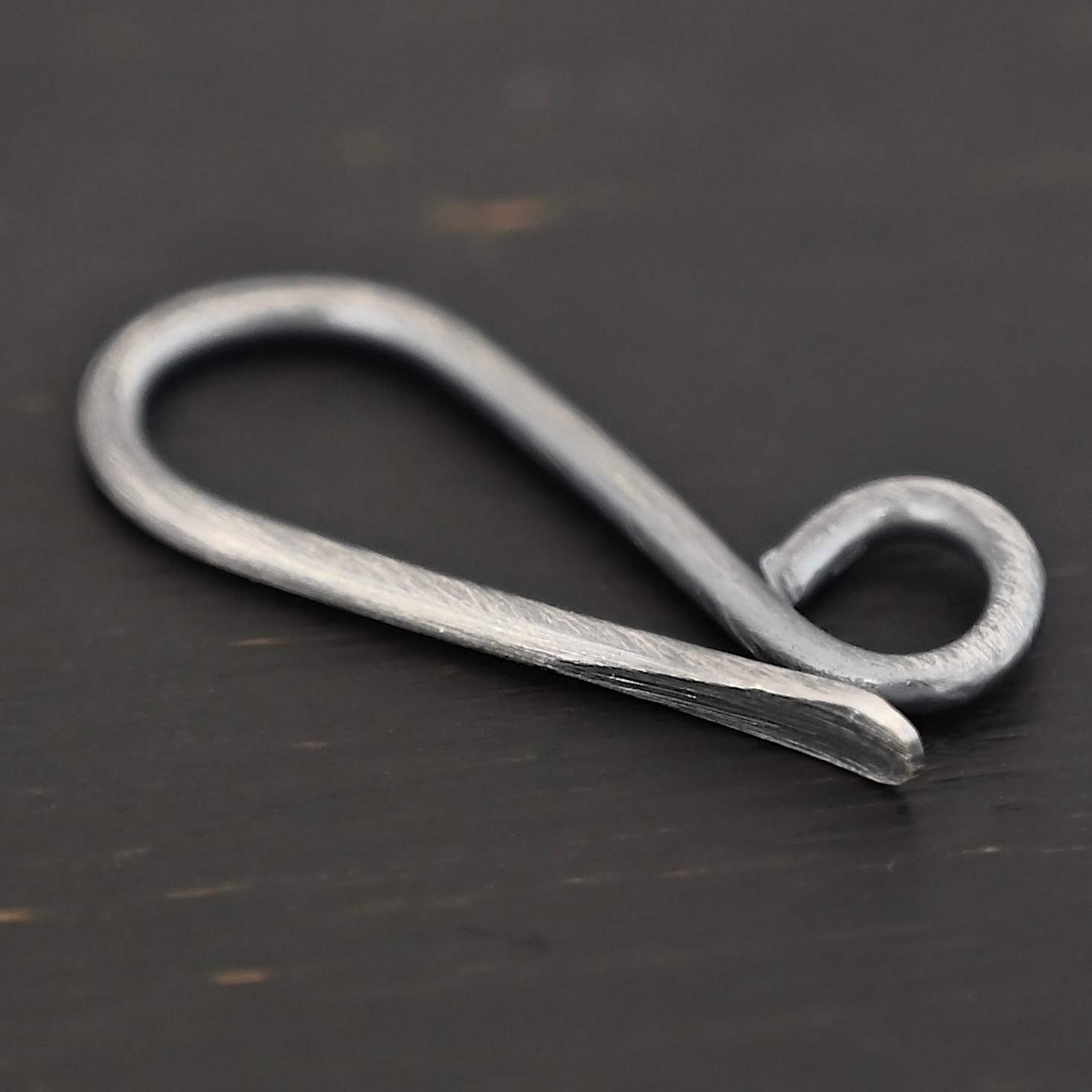 Hattie Hook Clasp - oxidized Hattie Hook Clasp - oxidized shown on dark background