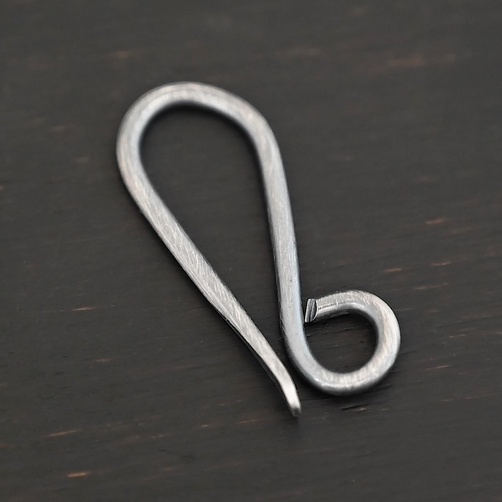 Hattie Hook Clasp - oxidized Hattie Hook Clasp - oxidized shown on dark background