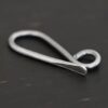Hattie Hook Clasp - oxidized shown on dark background