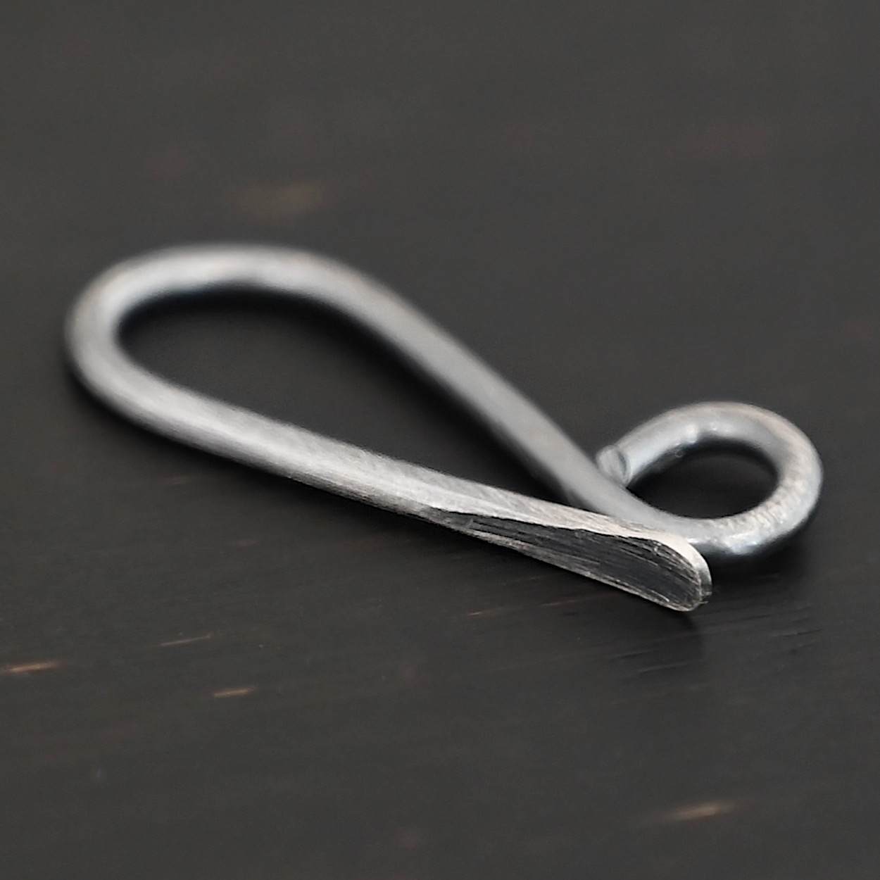 Hattie Hook Clasp - oxidized Hattie Hook Clasp - oxidized shown on dark background