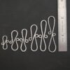 Summer S Clasp - shiny hammered shown by ruler
