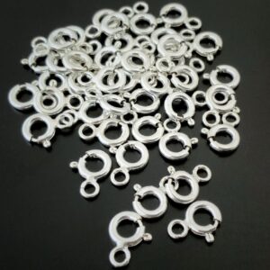 Sterling Silver Spring Ring Clasps – Skye