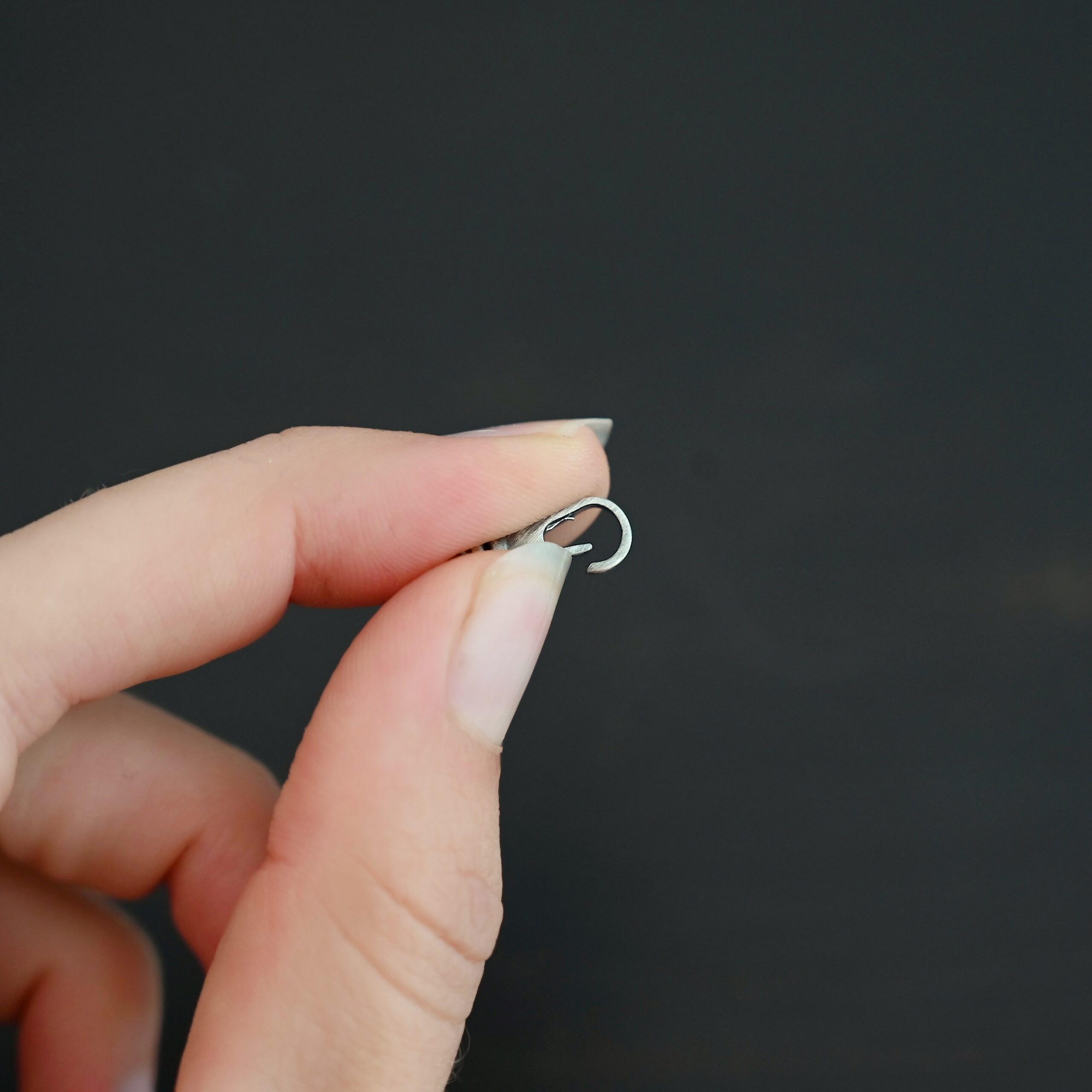 Sage Swivel Lobster Claw Clasp - 16mm oxidized shown in hand