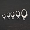 Luna Lobster Claw Clasp - oxidized shown on dark background