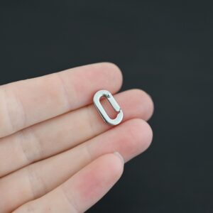 Stainless Steel Oval Push Clasp – Perry